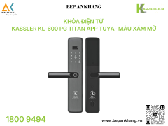 Khóa điện tử Kassler KL-600 PG Titan App TUYA - Màu Xám Mờ